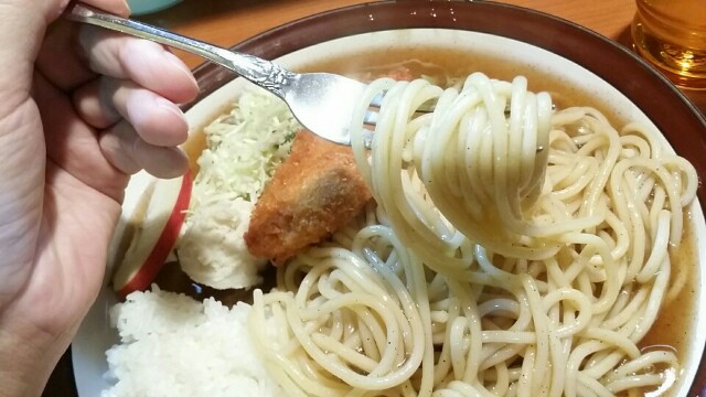 あんかけスパ「こだま」のランチ1半