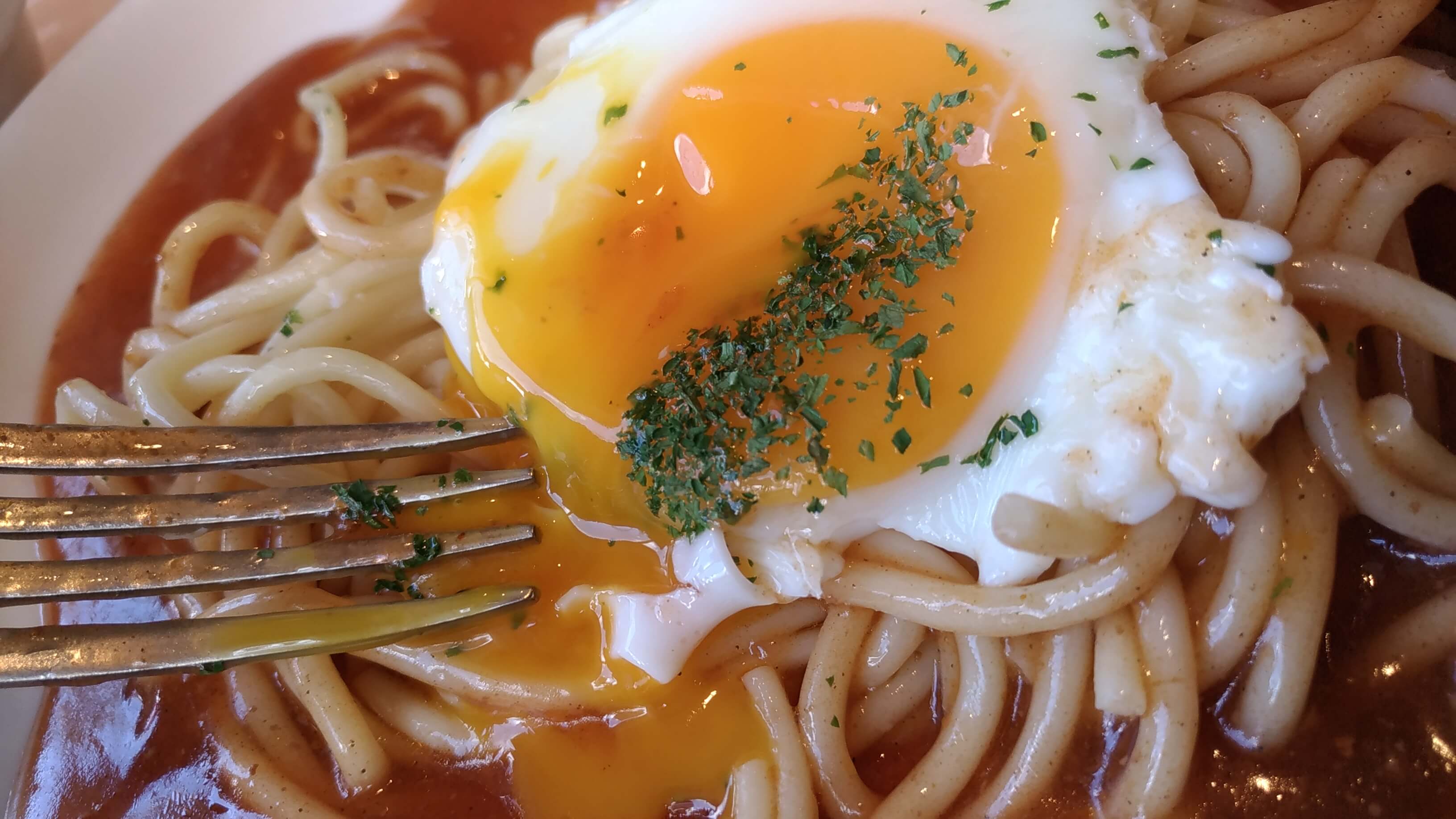 ミントハウス大治店のあんかけスパたまご