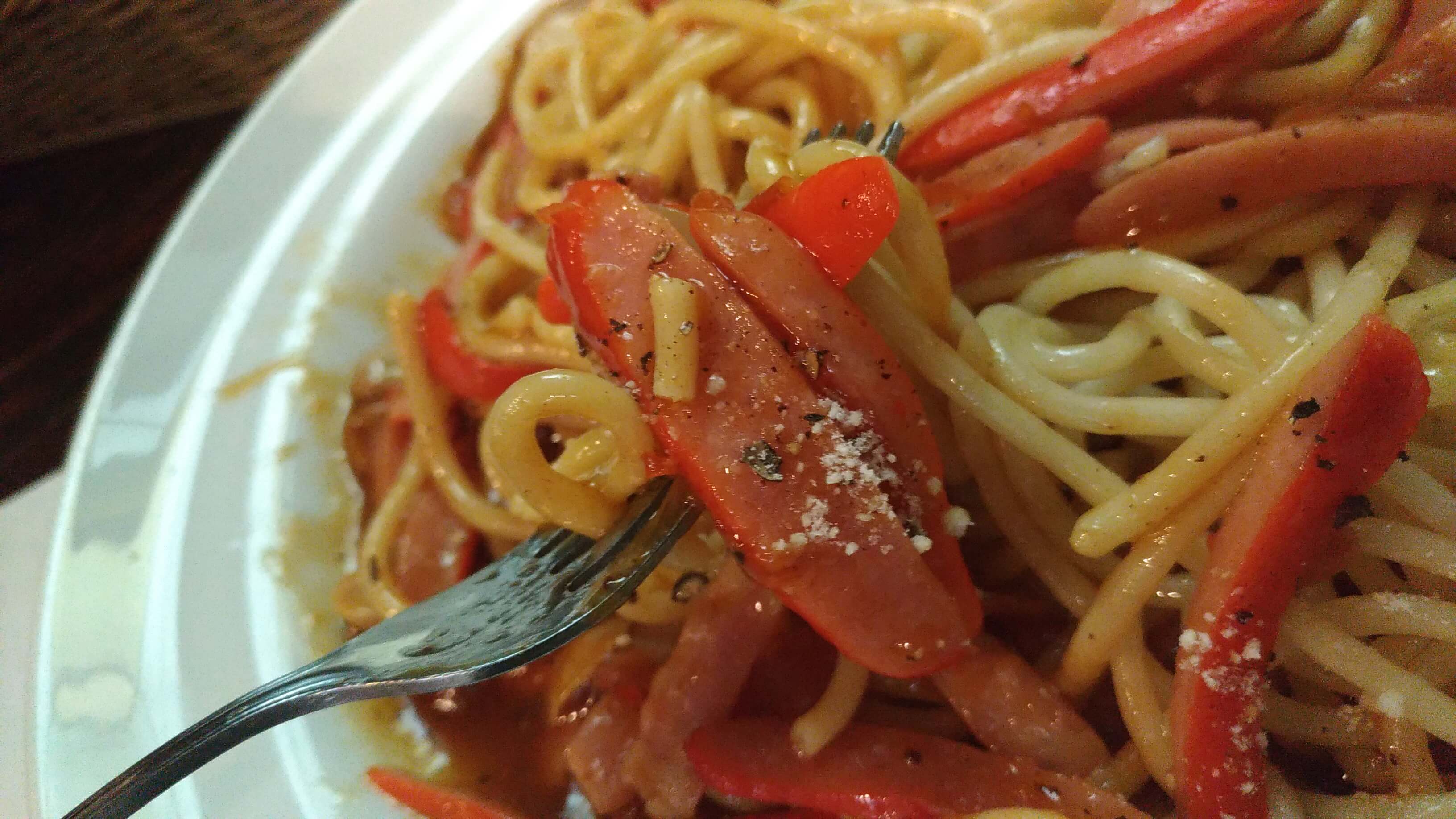 あんかけスパのユウゼンのミラネーズトッピング