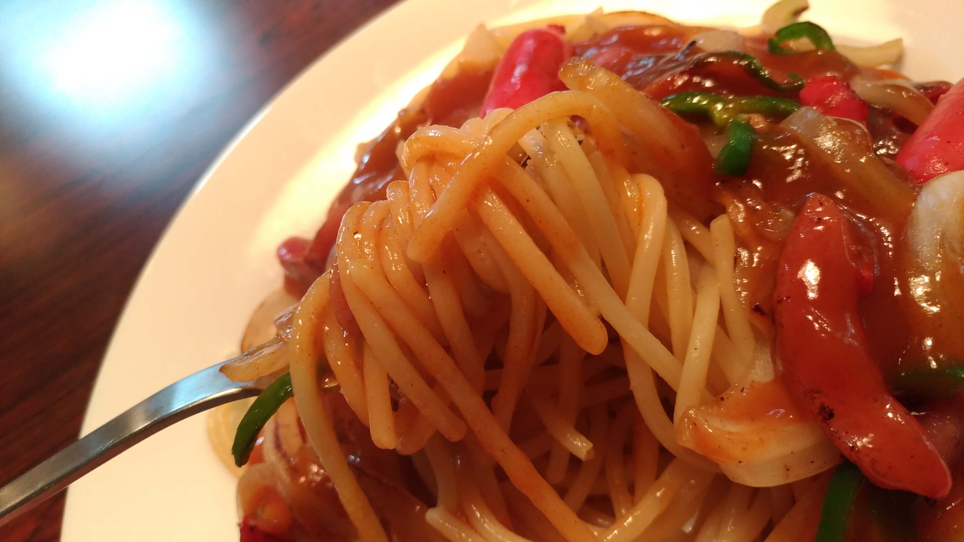 ヨコイのあんかけスパ接写