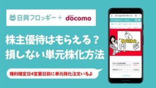 日興フロッギーで株主優待はもらえる？損しない単元株化方法
